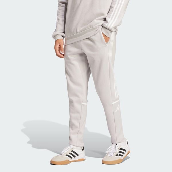 Spodnie dresowe Squadra 25. Białe spodnie sportowe męskie Adidas, l, bez wzorów, z bawełny, na fitness i siłownię. Za 173.99 zł.