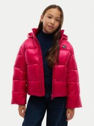 Tommy Hilfiger Kurtka zimowa KG0KG09586 Różowy Regular Fit. Czerwone buty zimowe dziewczęce Tommy Hilfiger, na zimę, bez wzorów, z syntetyku, bez kaptura. Za 699.99 zł.