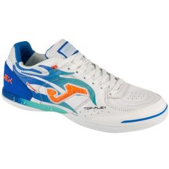 Buty halowe do piłki nożnej męskie, Top Flex 25 TOPS IN. Białe buty sportowe męskie Joma, bez zapięcia, do piłki nożnej. Za 396.33 zł.