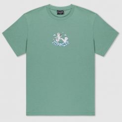 Koszulka Rip n Dip Heaven To Me Aqua. Niebieskie koszulki sportowe męskie RIPNDIP, bez wzorów, bez kołnierzyka, bez ramiączek. Za 190.35 zł.