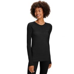 Damska koszulka z długim rękawem Falke Wool-Tech Light. Czarne t-shirty damskie Falke, l, bez wzorów, z materiału, bez kołnierzyka. Za 435.15 zł.