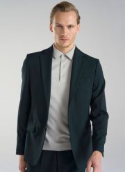 PAKO LORENTE – Wełniana zielona marynarka garniturowa. Zielone marynarki męskie Pako Lorente, bez wzorów, z wełny, eleganckie. Za 1,189.99 zł.