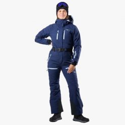 Kombinezon narciarski damski Swedemount Cervinia Skisuit wodoodporny. Niebieskie spodnie snowboardowe damskie SWEDEMOUNT, na zimę, bez wzorów, sportowe, narciarskie. Za 897.00 zł.