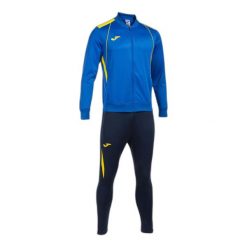 Dres Joma Championship VII. Niebieskie spodnie sportowe dla chłopców Joma, bez wzorów, z dresówki, sportowe, na fitness i siłownię. Za 244.95 zł.