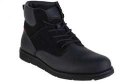 Buty Levi's czarne skórzane Jax Plus. Czarne trekkingi męskie Levi's, na zimę, trekkingowe. Za 528.25 zł.