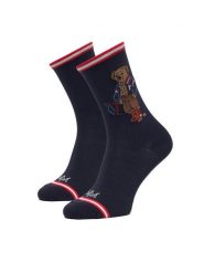 Polo Ralph Lauren Skarpety długie 455P18191001 Granatowy. Niebieskie skarpety damskie Polo Ralph Lauren, bez wzorów, z bawełny. Za 119.99 zł.