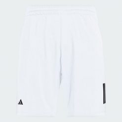 Szorty Club Tennis Climacool 3-Stripes. Białe krótkie spodenki sportowe męskie Adidas, bez wzorów, z poliesteru, tenisowe, climacool (adidas). Za 179.00 zł.
