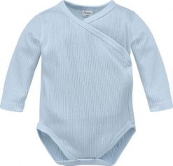 PINOKIO Body z długim rękawem niemowlęce niebieska rozpinane Lovely Day Pinokio 50. Niebieskie body niemowlęce Pinokio, bez wzorów, bez ramiączek. Za 39.90 zł.