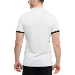 Męska Koszulka Polo Academy 25 DriFIT. Białe koszulki sportowe męskie Nike, m, bez wzorów, z materiału, bez kołnierzyka, bez ramiączek, do piłki nożnej, dri-fit (nike). Za 149.99 zł.