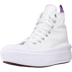 Tenisówki Converse Model Chuck Taylor All Star Move Hi Kolor Biały. Białe trampki i tenisówki damskie Converse, bez wzorów, z tkaniny, casualowe, bez zapięcia. Za 273.99 zł.
