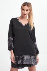 Sweter damski z lureksu LIU JO. Swetry damskie Liu Jo, l, bez wzorów, bez kołnierzyka, bez ramiączek, bez kaptura. W wyprzedaży za 531.30 zł.