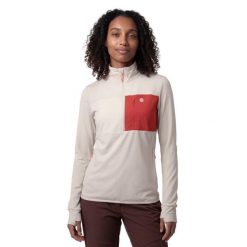Damska turystyczna bluza polarowa Trekking Siroko Symbol-W Sand. Brązowe bluzy damskie SIROKO, bez wzorów, z polaru, bez kaptura. Za 211.00 zł.