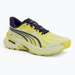 Buty do biegania męskie PUMA Fast-Trac Nitro 4. Zielone buty sportowe męskie Puma, bez zapięcia, do biegania. Za 399.99 zł.