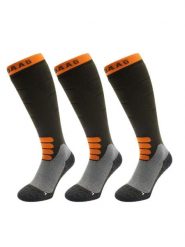 Skarpety narciarskie - wełna merino Pro - 3 pary - oliwkowo-zielone. Zielone skarpety damskie POEDERBAAS, bez wzorów, z elastanu. Za 329.62 zł.