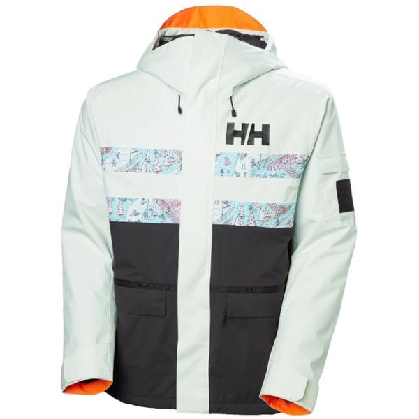 Kurtka narciarska Helly Hansen ULLR D Fram. Brązowe kurtki męskie Helly Hansen, m, bez wzorów, z materiału, bez kaptura, narciarskie, primaloft. Za 1,043.50 zł.