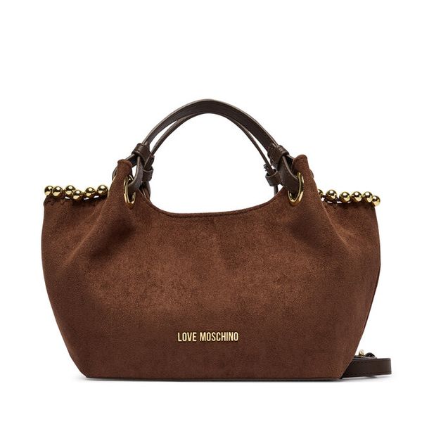 Torebka LOVE MOSCHINO. Brązowe torebki do ręki damskie Love Moschino, bez wzorów, bez dodatków. Za 827.99 zł.