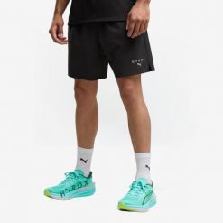 Spodenki fitness Puma Hyrox. Krótkie spodenki sportowe męskie Puma, l, bez wzorów, z materiału, do biegania. Za 199.99 zł.