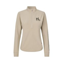 Damski polar Kingsland Nessa. Brązowe bluzy sportowe damskie KINGSLAND, bez wzorów, z polaru, bez kaptura, do jazdy konnej. Za 515.50 zł.