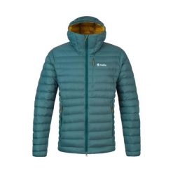 Kurtka z kapturem Rafiki Project. Niebieskie kurtki męskie Rafiki, bez wzorów, z puchu, wspinaczkowe. W wyprzedaży za 872.65 zł.