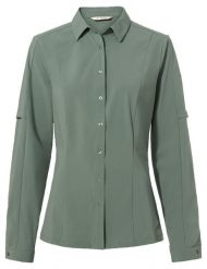 Koszula damska Farley Stretch Shirt. Zielone koszule damskie Vaude, s, bez wzorów, z materiału, klasyczne, bez kołnierzyka, bez ramiączek. Za 430.95 zł.