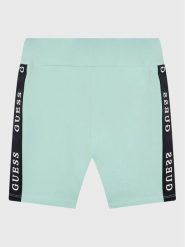 Guess Szorty sportowe J3RD14 KABR0 Niebieski Slim Fit. Zielone spodenki dla dziewczynek Guess, z aplikacjami, z syntetyku, sportowe. Za 189.99 zł.
