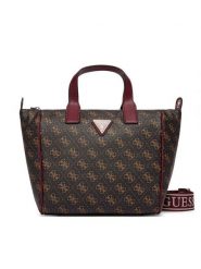 Guess Torebka Follie Travel TWLQ96 76019 Brązowy. Brązowe torebki do ręki damskie Guess, z aplikacjami, ze skóry, bez dodatków. Za 549.99 zł.