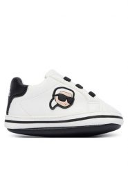 KARL LAGERFELD Sneakersy Z31185 E Biały. Białe buty sportowe dziewczęce KARL LAGERFELD, bez wzorów, ze skóry, bez zapięcia. Za 206.99 zł.