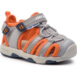 Sandały GEOX - B Sand.Multy B. B B920FB 01415 C0036 M Grey/Orange. Szare sandały chłopięce Geox, z materiału, bez zapięcia. W wyprzedaży za 159.00 zł.