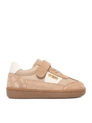 Guess Sneakersy CEO-CI12-3210-03(III)DZ Beżowy. Brązowe buty sportowe dziewczęce Guess, z aplikacjami, ze skóry, bez zapięcia. Za 189.99 zł.