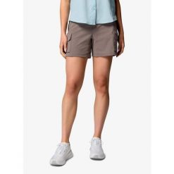 Spodenki damskie Columbia Silver Ridge Elite Short. Brązowe szorty sportowe damskie Columbia, bez wzorów, sportowe, trekkingowe. Za 346.49 zł.