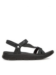 Skechers Sandały Go Walk Flex Sandal-Sublime 141451/BBK Czarny. Czarne sandały damskie Skechers, bez wzorów, z materiału, bez obcasa, na płaskiej podeszwie, bez zapięcia. W wyprzedaży za 209.99 zł.
