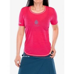 Koszulka treningowa damska Crazy Shirt Exit. Czerwone koszulki sportowe damskie CRAZY, bez wzorów, sportowe, bez kołnierzyka. Za 235.99 zł.