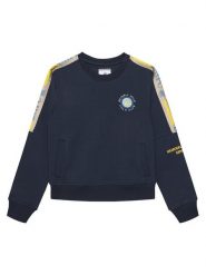 Beverly Hills Polo Club Bluza 76B5F0022 Granatowy Regular Fit. Niebieskie bluzy dla chłopców Beverly Hills Polo Club, bez wzorów, z bawełny, bez ramiączek, bez kaptura. Za 179.99 zł.