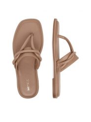 MEXX Japonki EO-CD25-194-1 Beżowy. Brązowe klapki damskie Mexx, bez wzorów, ze skóry, bez obcasa. Za 279.99 zł.