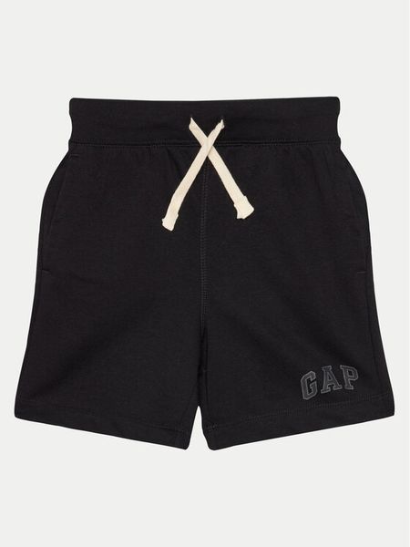 Gap Szorty sportowe 540847-02 Czarny Regular Fit. Czarne szorty dla chłopców GAP, bez wzorów, z bawełny, sportowe. Za 129.99 zł.