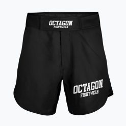 Spodenki treningowe męskie Octagon Fight Wear MMA. Czarne krótkie spodenki sportowe męskie OCTAGON, m, bez wzorów. Za 149.99 zł.