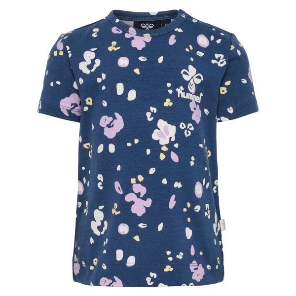 T-shirt dziewczęcy Hummel Happy. Niebieskie t-shirty i topy dla dziewczynek Hummel, bez wzorów, z bawełny, bez ramiączek. Za 125.50 zł.