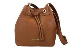 Worek skórzany BARBERINI'S j. brązowy 975-12. Brązowe torebki shopper damskie Barberinis, bez wzorów, z lakierowanej skóry, eleganckie, małe, lakierowane, bez dodatków. Za 199.99 zł.