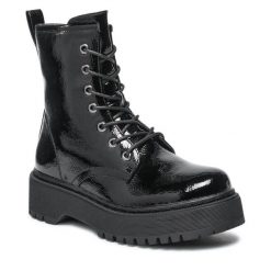 Trzewiki Jenny Fairy. Czarne botki damskie Jenny Fairy, bez obcasa, na płaskiej podeszwie, bez zapięcia. Za 99.99 zł.