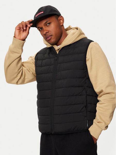 Quiksilver Czapka z daszkiem AQYHA05452 Czarny. Czarne rękawiczki męskie Quiksilver, bez wzorów, z materiału. Za 59.99 zł.