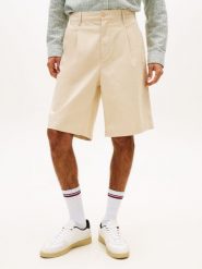 Tommy Jeans Bermudy Mężczyźni Bawełna beżowy, 36. Brązowe szorty męskie Tommy Jeans, m, bez wzorów, z bawełny, eleganckie. Za 229.95 zł.