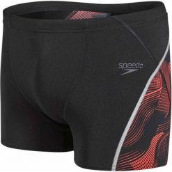 Speedo Kąpielówki Fit Graphic Aquashort Black/Lava Red 32. Kąpielówki męskie marki Speedo. W wyprzedaży za 129.00 zł.