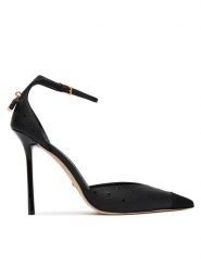 Elisabetta Franchi Szpilki SA-99B-62E2-V690 Czarny. Czarne szpilki damskie Elisabetta Franchi, bez wzorów, ze skóry, bez obcasa, bez zapięcia. Za 2,939.00 zł.