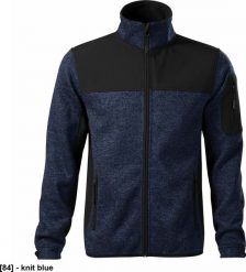 RIMECK Casual 550 - ADLER - Softshell kurtka męska, 350 g/m, 100% poliester, - knit blue L. Niebieskie kurtki męskie RIMECK, l, bez wzorów, z poliesteru, casualowe, bez kaptura. Za 180.69 zł.