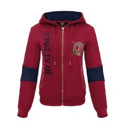 Bluza z zamkiem JD ATTACK Stefanie. Czerwone bluzy damskie JD ATTACK, l, bez wzorów, z bawełny, bez kaptura. Za 189.00 zł.