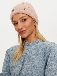 Guess Czapka AW5198 POL01 Różowy. Czerwone czapki i kapelusze damskie Guess, na zimę, z aplikacjami, z materiału. Za 239.99 zł.