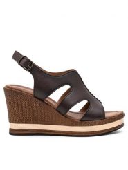 Lasocki Sandały CORTE WI23-CORTE-07 Brązowy. Brązowe sandały damskie Lasocki, bez wzorów, ze skóry, bez obcasa, na koturnie, bez zapięcia. Za 189.99 zł.