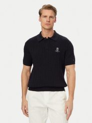 Tommy Hilfiger Polo MW0MW42788 Granatowy Regular Fit. Niebieskie koszulki polo męskie Tommy Hilfiger, m, bez wzorów, z bawełny, bez ramiączek. Za 569.99 zł.