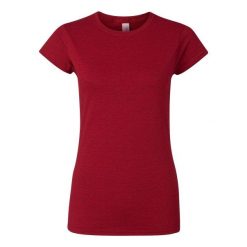 Koszulka Damska Softstyle Heather. Szare t-shirty damskie Gildan, m, bez wzorów, z bawełny, bez kołnierzyka. Za 41.99 zł.