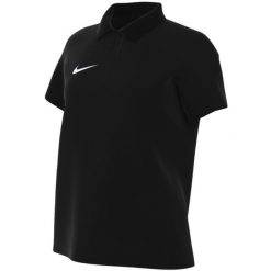 Koszulka damska Nike Dri-Fit Park 26 Polo. Czarne koszulki sportowe damskie Nike, bez wzorów, z bawełny, bez kołnierzyka, bez ramiączek, na fitness i siłownię, dri-fit (nike). Za 115.99 zł.